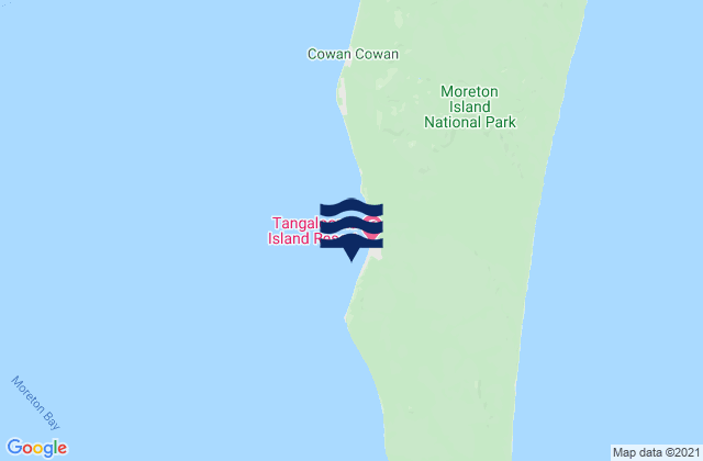Mapa de mareas Tangalooma Point, Australia