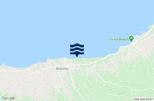Mapa de mareas Tangguwisia, Indonesia