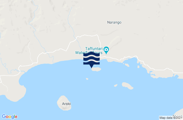 Mapa de mareas Tangoa Island, New Caledonia
