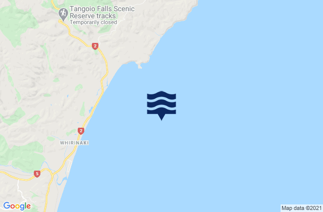 Mapa de mareas Tangoio Bluff, New Zealand
