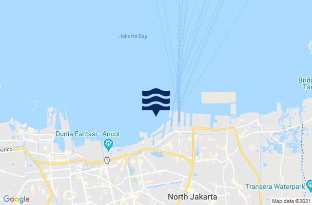 Mapa de mareas Tanjung Priok, Indonesia