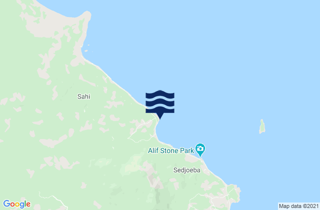 Mapa de mareas Tanjung, Indonesia
