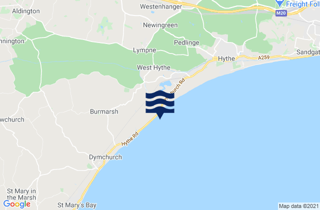 Mapa de mareas Tankerton Beach, United Kingdom