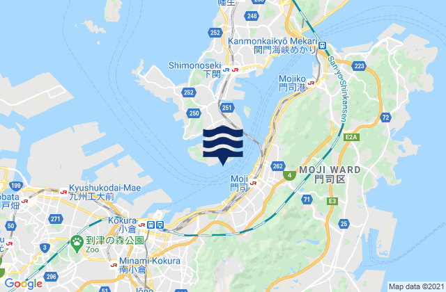 Mapa de mareas Tanokubicho, Japan