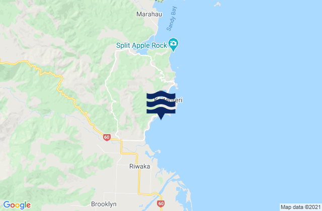 Mapa de mareas Tapu Bay, New Zealand