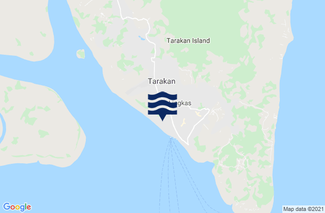 Mapa de mareas Tarakan, Indonesia