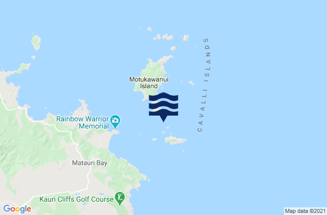 Mapa de mareas Tarawera Island, New Zealand
