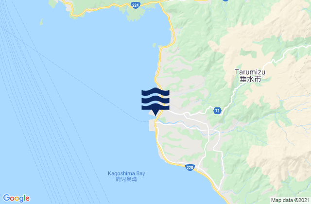 Mapa de mareas Tarumizu, Japan