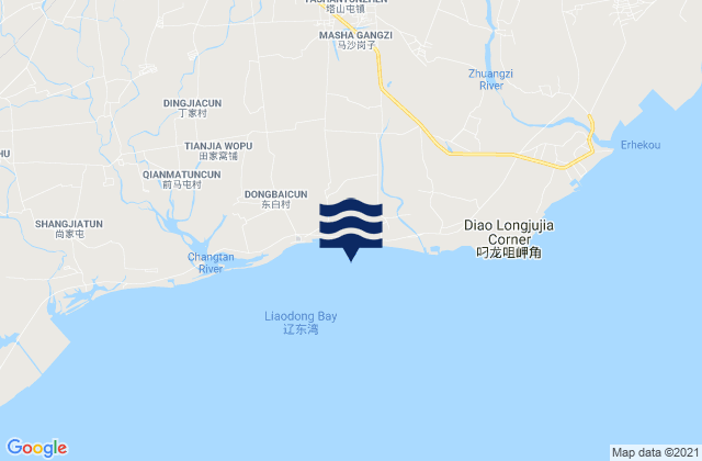 Mapa de mareas Tashantun, China