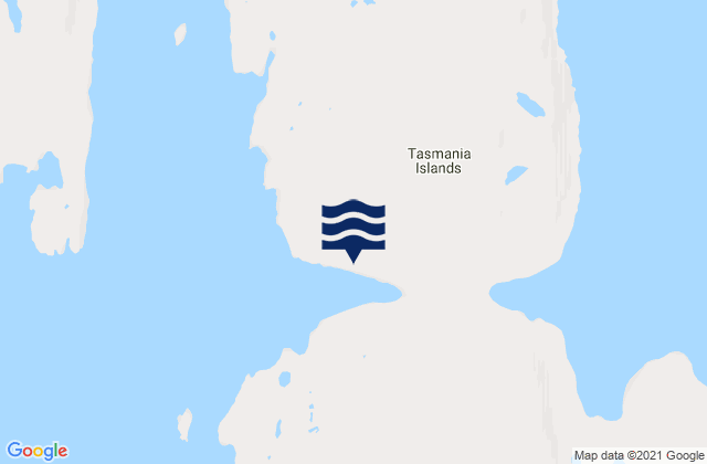 Mapa de mareas Tasmania Islands, Canada