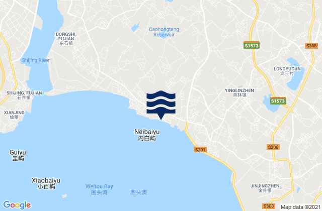 Mapa de mareas Tatou, China