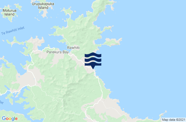 Mapa de mareas Taupiri Bay, New Zealand