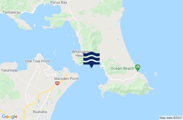 Mapa de mareas Taurikura Bay, New Zealand