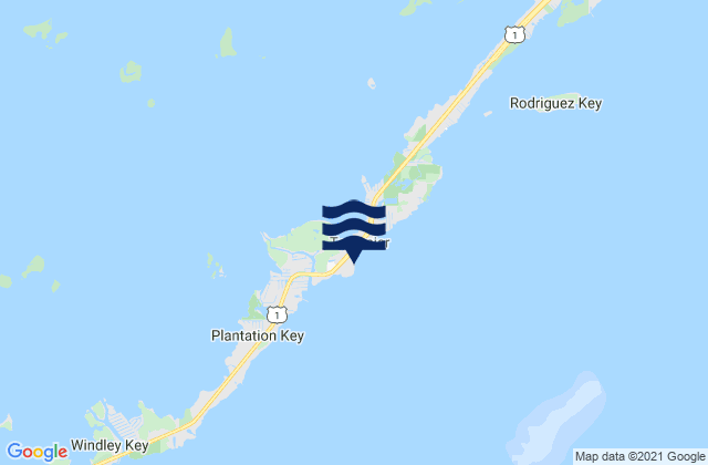 Mapa de mareas Tavernier Harbor Hawk Channel, United States