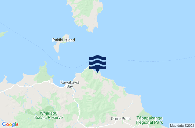 Mapa de mareas Tawhitokino Beach, New Zealand