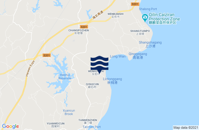 Mapa de mareas Tayang, China