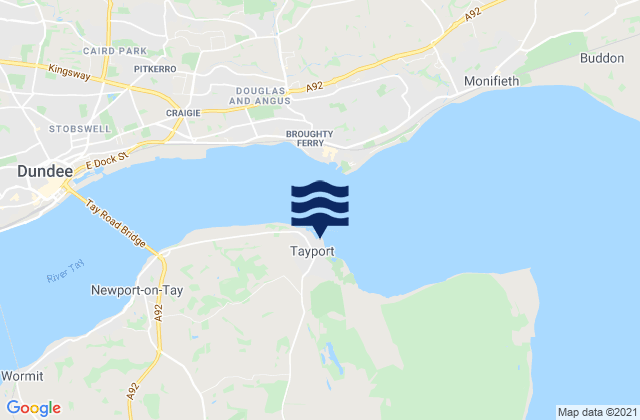 Mapa de mareas Tayport, United Kingdom