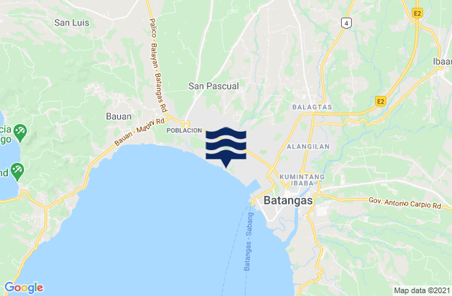 Mapa de mareas Taysan, Philippines