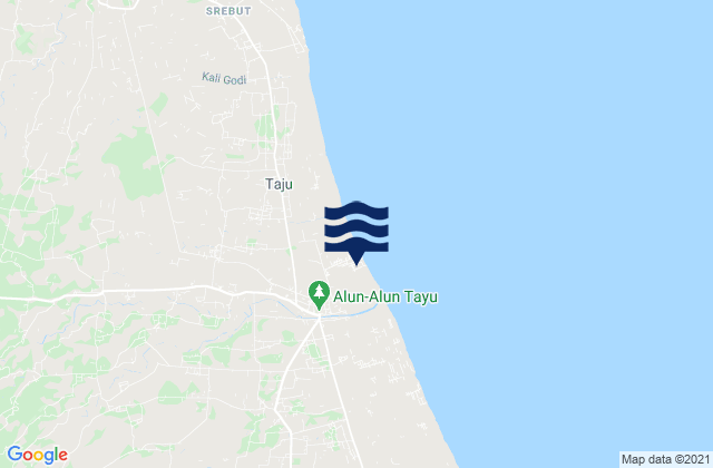 Mapa de mareas Tayu Kulon, Indonesia