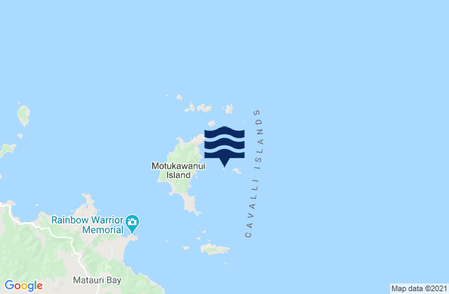 Mapa de mareas Te Anaputa Island, New Zealand