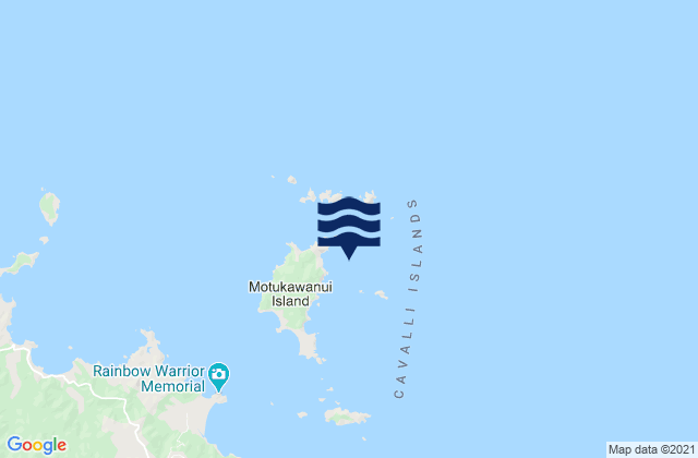 Mapa de mareas Te Haumi Rock, New Zealand