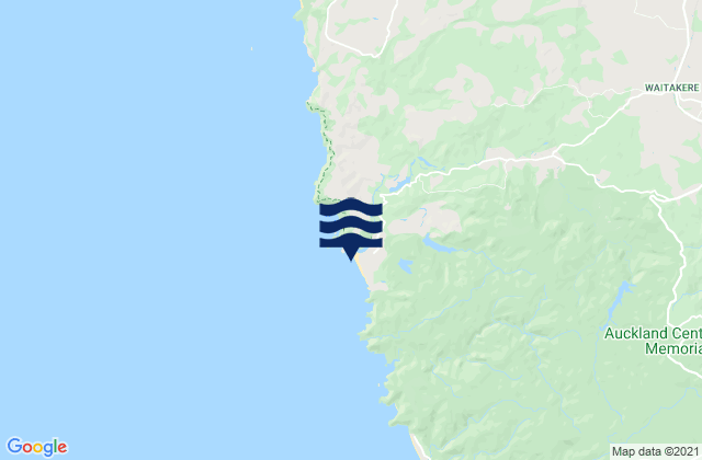 Mapa de mareas Te Henga (Bethells Beach), New Zealand