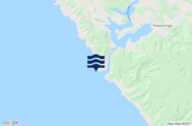 Mapa de mareas Te Kirikiri Bay, New Zealand