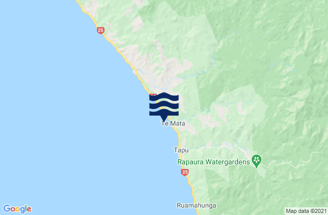 Mapa de mareas Te Mata Bay, New Zealand