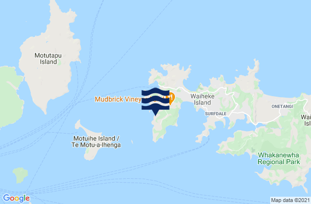 Mapa de mareas Te Wharau Bay, New Zealand