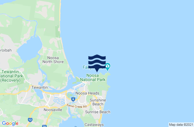 Mapa de mareas Tea Tree Bay, Australia