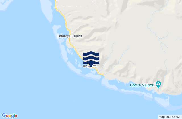 Mapa de mareas Teahupoo, French Polynesia