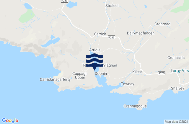 Mapa de mareas Teelin Bay, Ireland