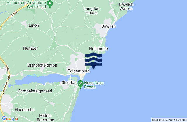 Mapa de mareas Teignmouth (Approaches), United Kingdom
