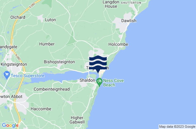 Mapa de mareas Teignmouth (New Quay), United Kingdom