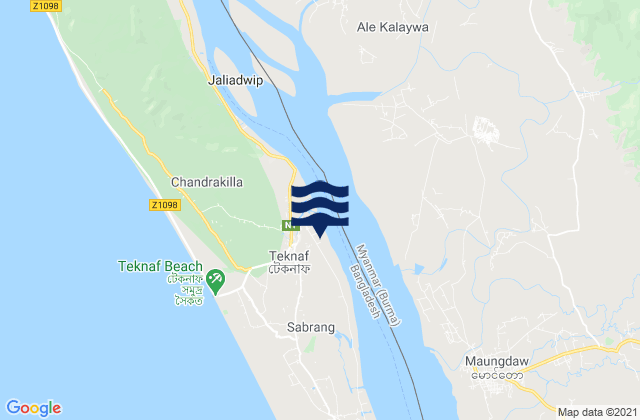 Mapa de mareas Teknāf, Bangladesh