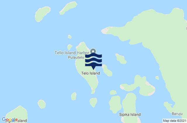 Mapa de mareas Telo Island (Batoe Island), Indonesia
