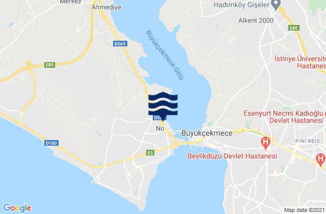 Mapa de mareas Tepecik, Turkey