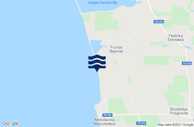 Mapa de mareas Teplovka, Ukraine