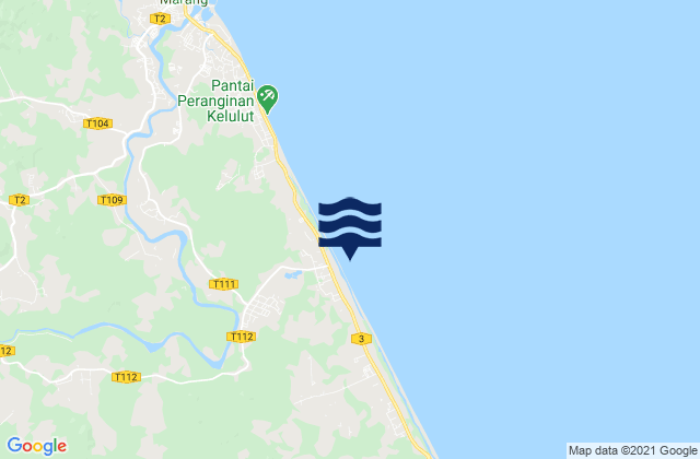 Mapa de mareas Terengganu, Malaysia