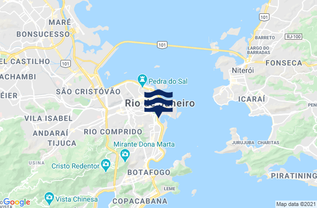 Mapa de mareas Tereza, Brazil