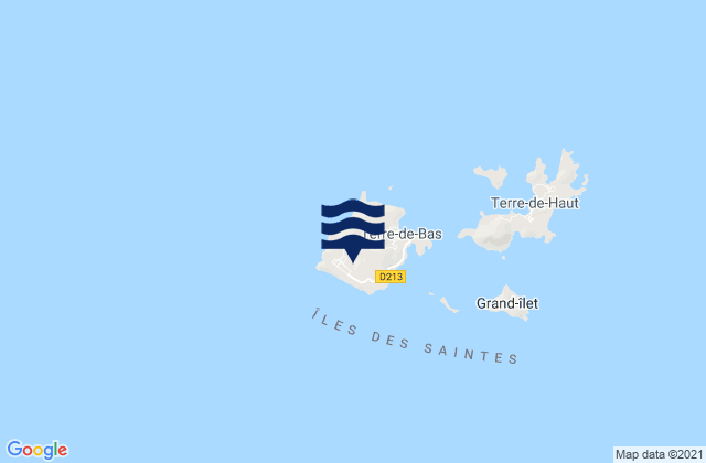 Mapa de mareas Terre-de-Bas, Guadeloupe