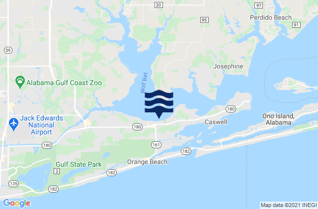 Mapa de mareas Terry s Cove, United States