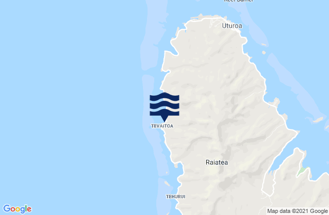 Mapa de mareas Tevaitoa, French Polynesia