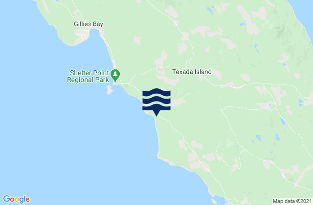 Mapa de mareas Texada Island, Canada