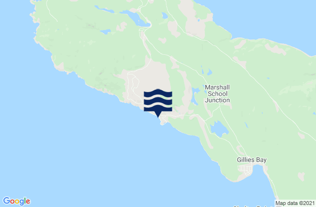 Mapa de mareas Texada Mines, Canada