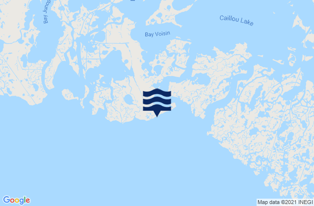 Mapa de mareas Texas Gas Platform Caillou Bay, United States