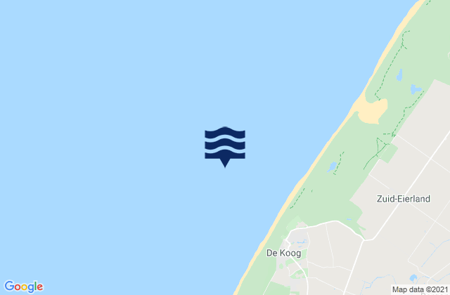 Mapa de mareas Texel Noordzee, Netherlands