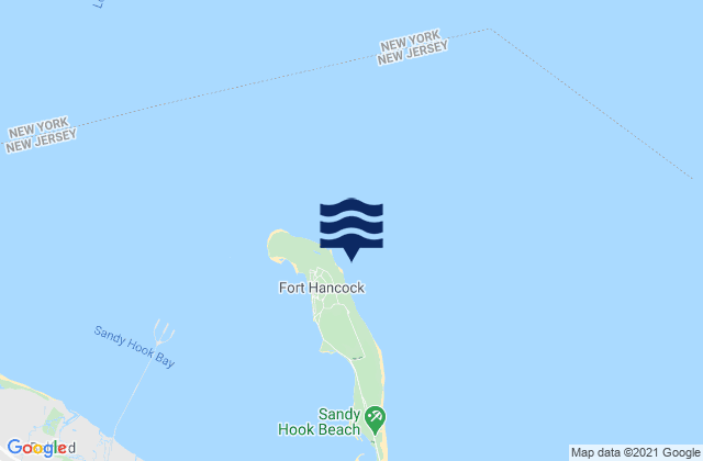 Mapa de mareas The Cove, United States