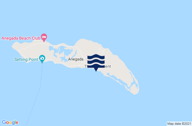 Mapa de mareas The Settlement, British Virgin Islands