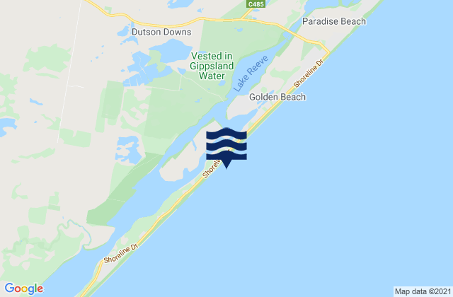 Mapa de mareas The Wreck Beach, Australia